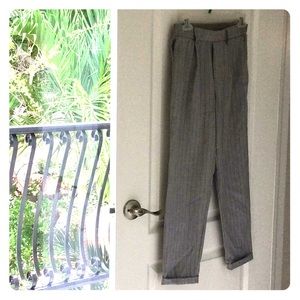 Gray trousers
